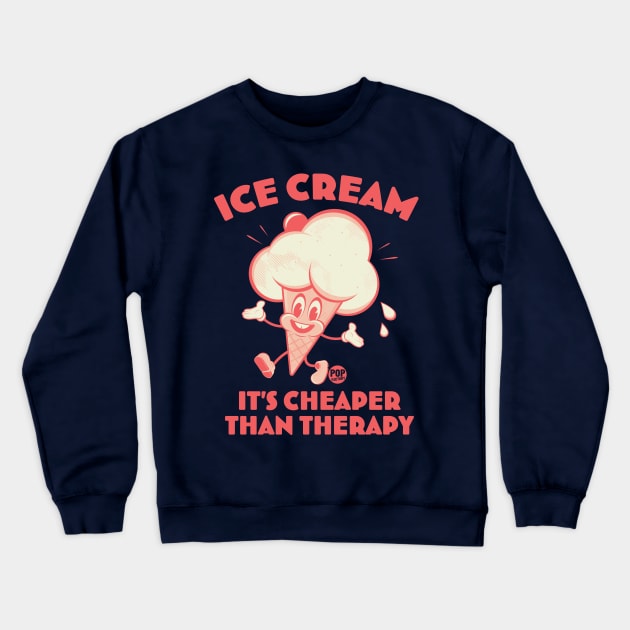 ICE CREAM THERAPY Crewneck Sweatshirt by toddgoldmanart